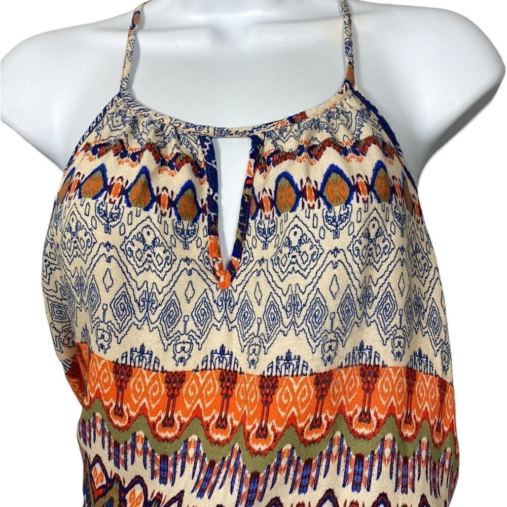Braeve Halter Keyhole Patterned Dress Size L - Picture 2 of 7